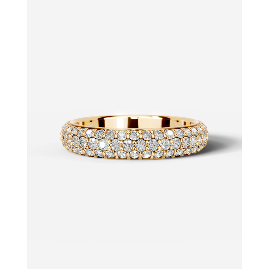 Emma Lab Grown Round Diamond Wedding Ring - Yellow Gold - 18K - 5ct