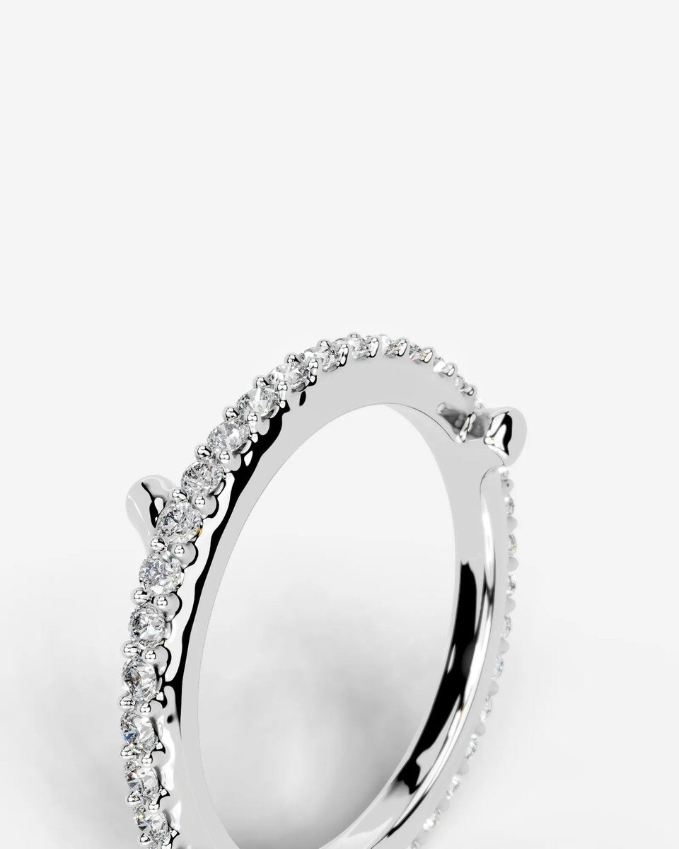Eternal Lab Grown Round Diamond Wedding Ring - Platinum