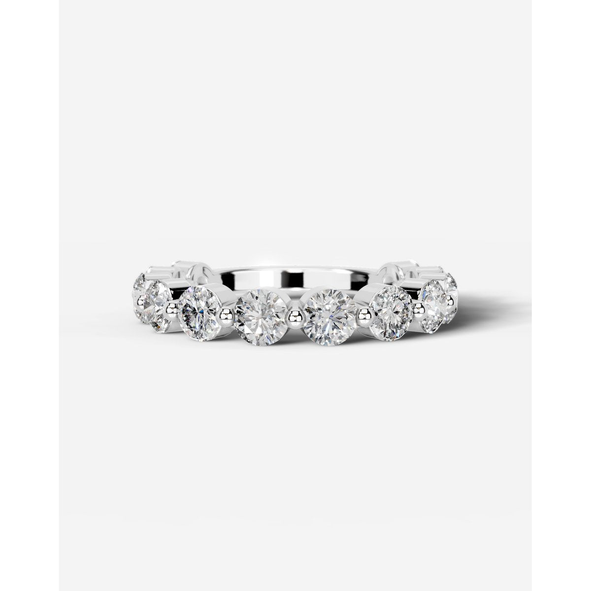 Etta Lab Grown Round Diamond Wedding Ring - Platinum