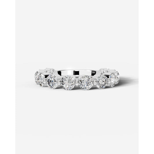 Etta Lab Grown Round Diamond Wedding Ring - Platinum