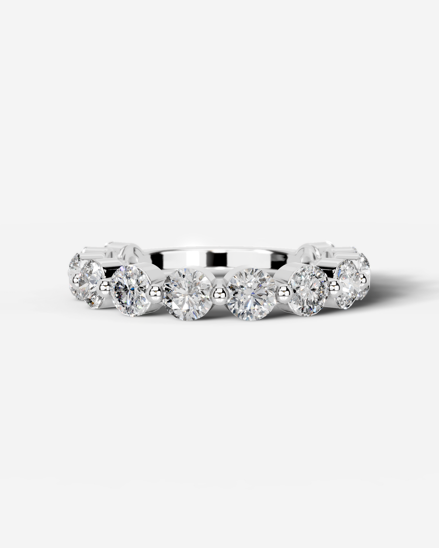 Etta Lab Grown Round Diamond Wedding Ring - White Gold - 18K - 6ct