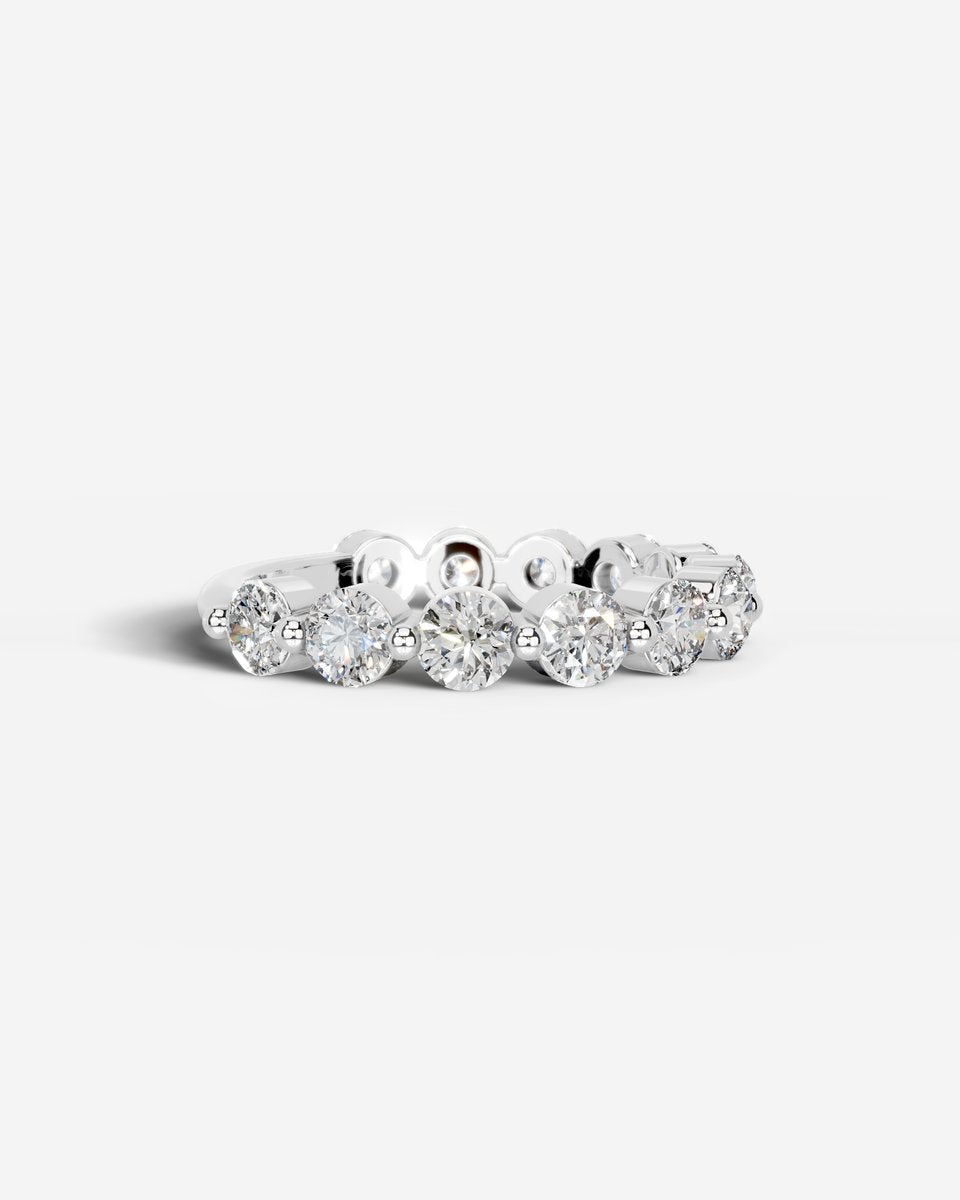 Etta Lab Grown Round Diamond Wedding Ring - Platinum