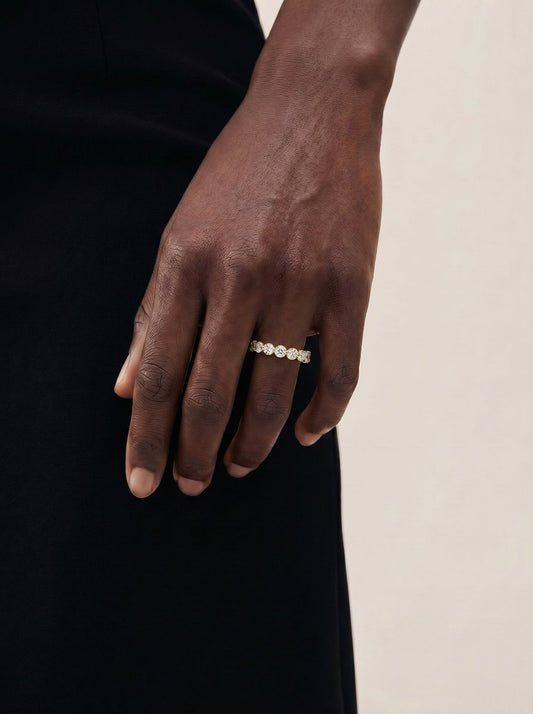 Etta Lab Grown Round Diamond Wedding Ring - Yellow Gold