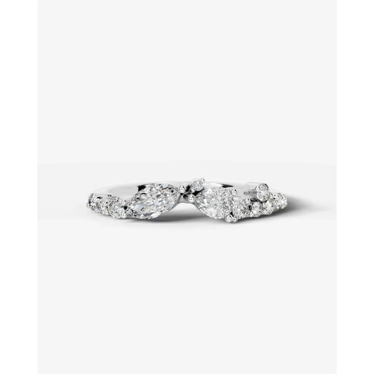 Faith Lab Grown Round Diamond Wedding Ring - Platinum