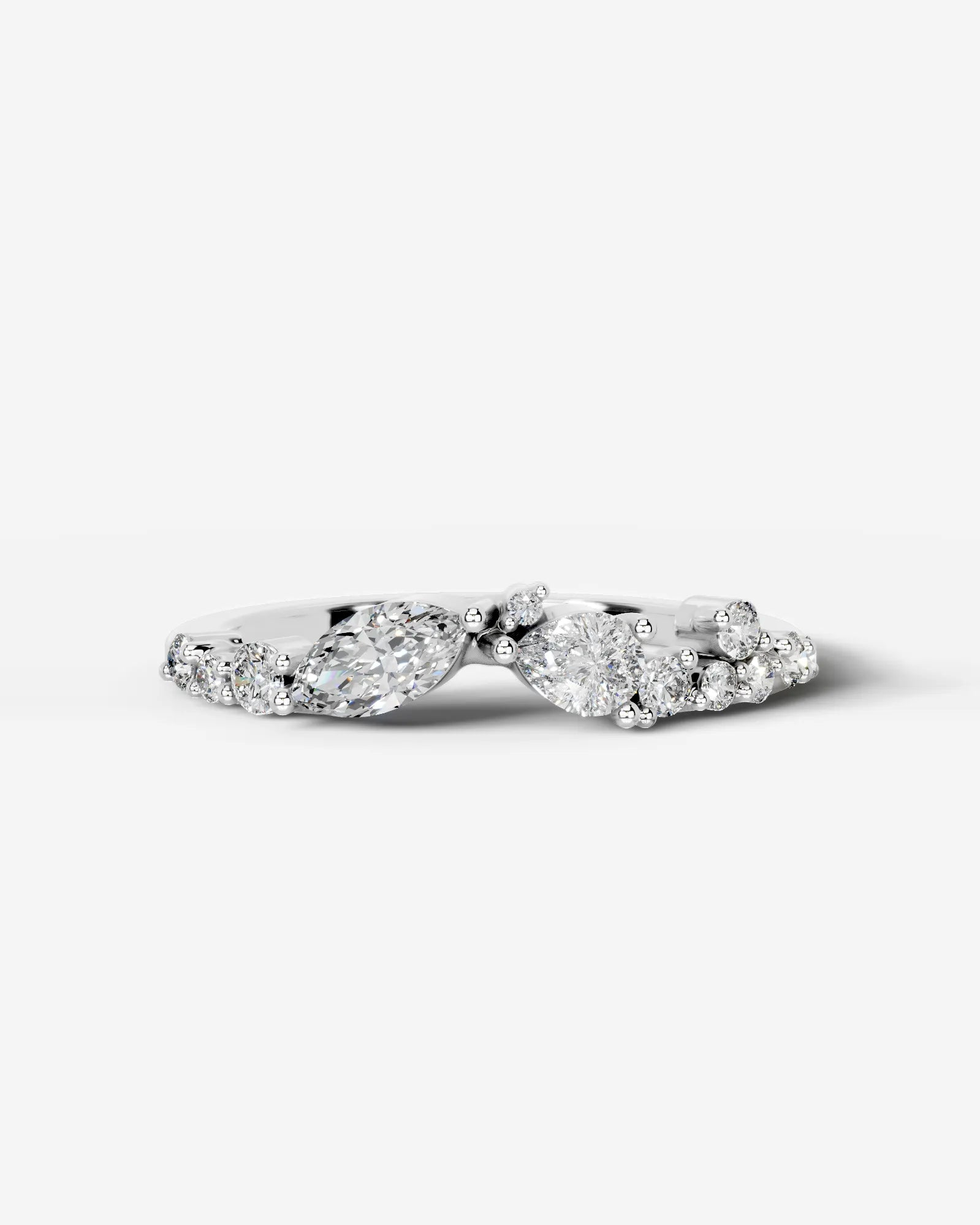 Faith Lab Grown Round Diamond Wedding Ring - White Gold - 18K - 6ct