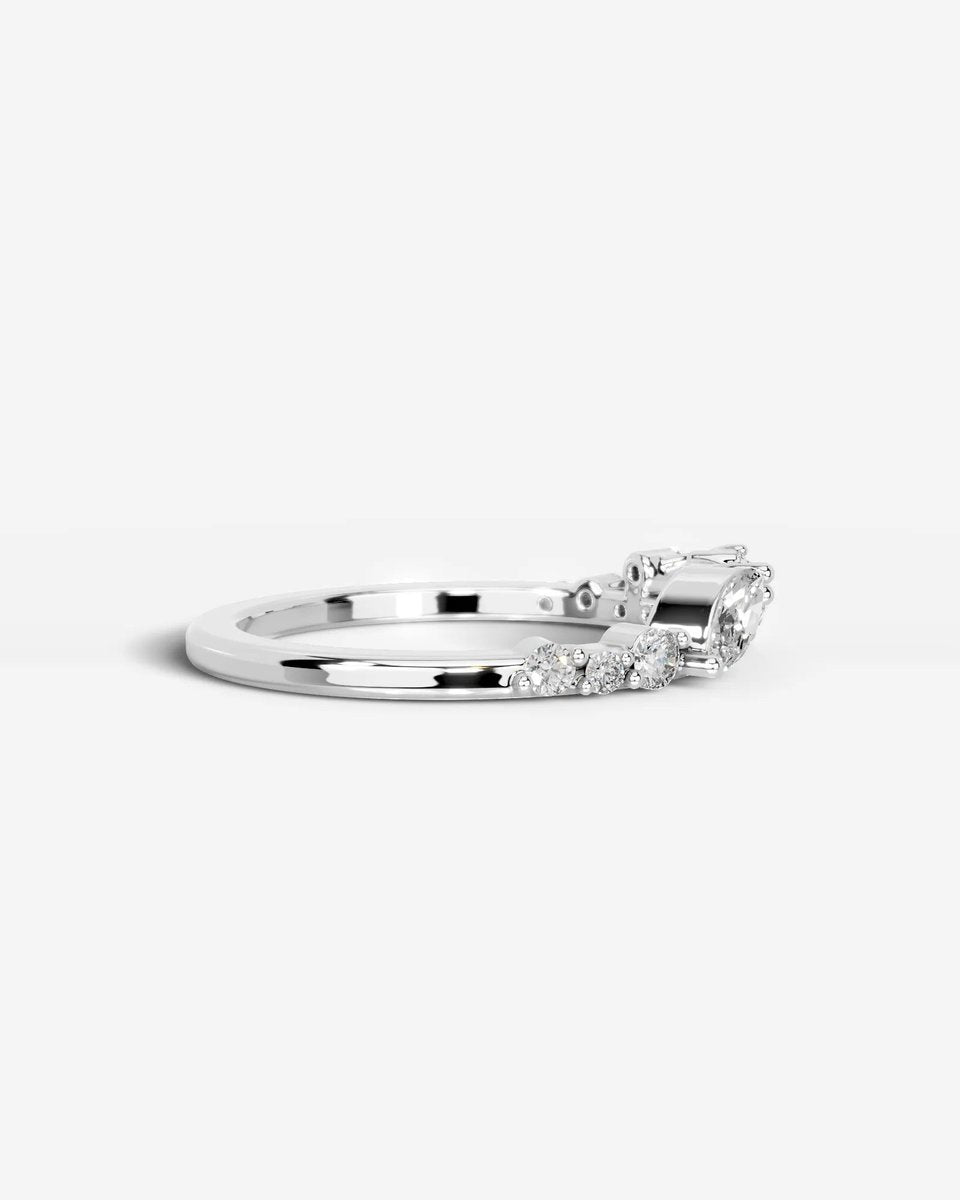 Faith Lab Grown Round Diamond Wedding Ring - Platinum