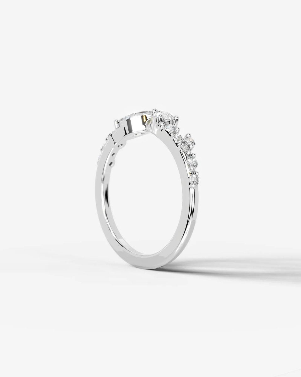 Faith Lab Grown Round Diamond Wedding Ring - Platinum