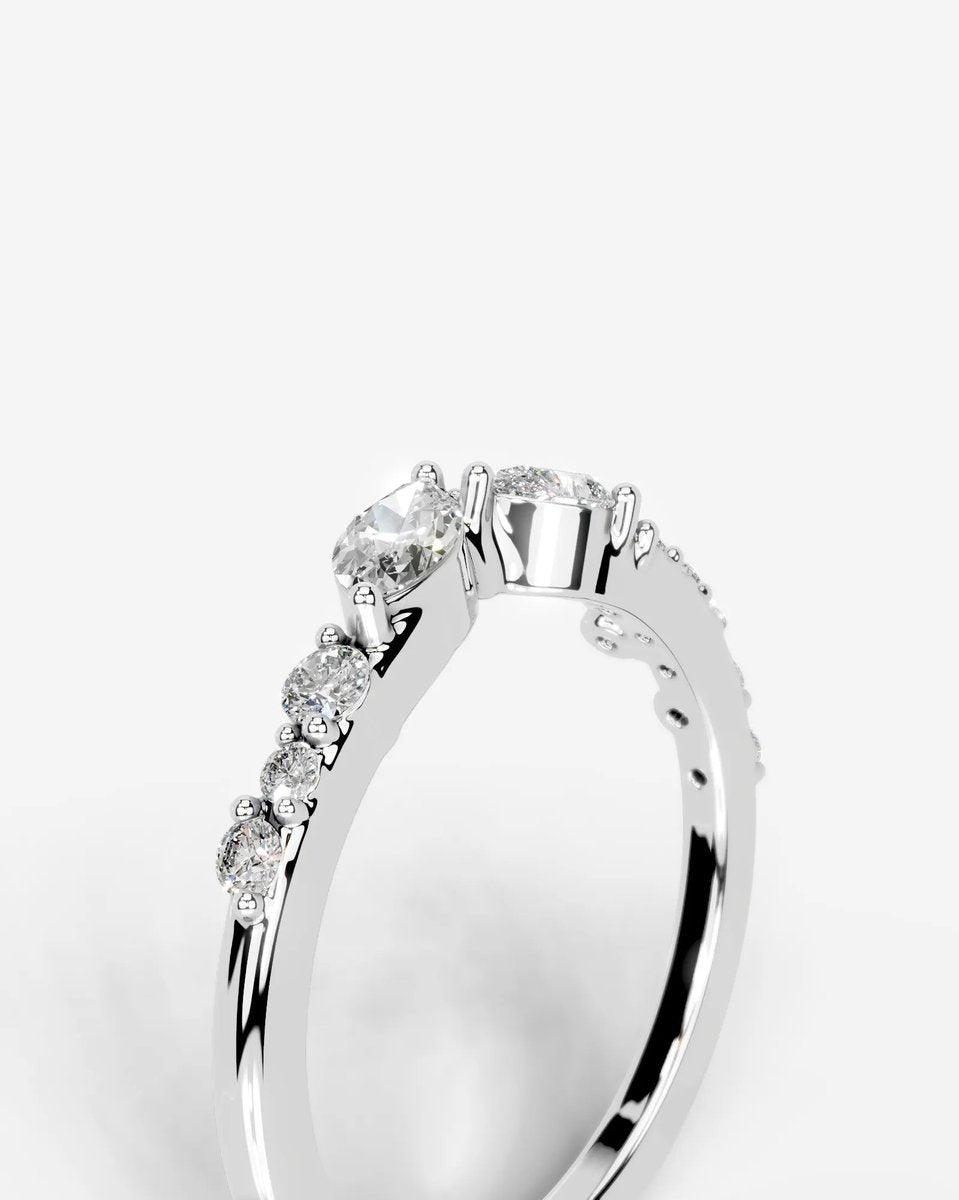 Faith Lab Grown Round Diamond Wedding Ring - Platinum