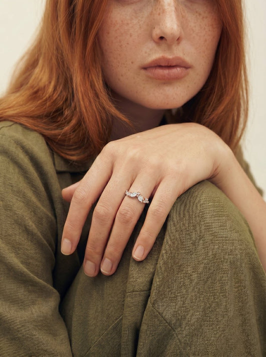 Faith Lab Grown Round Diamond Wedding Ring - Rose Gold