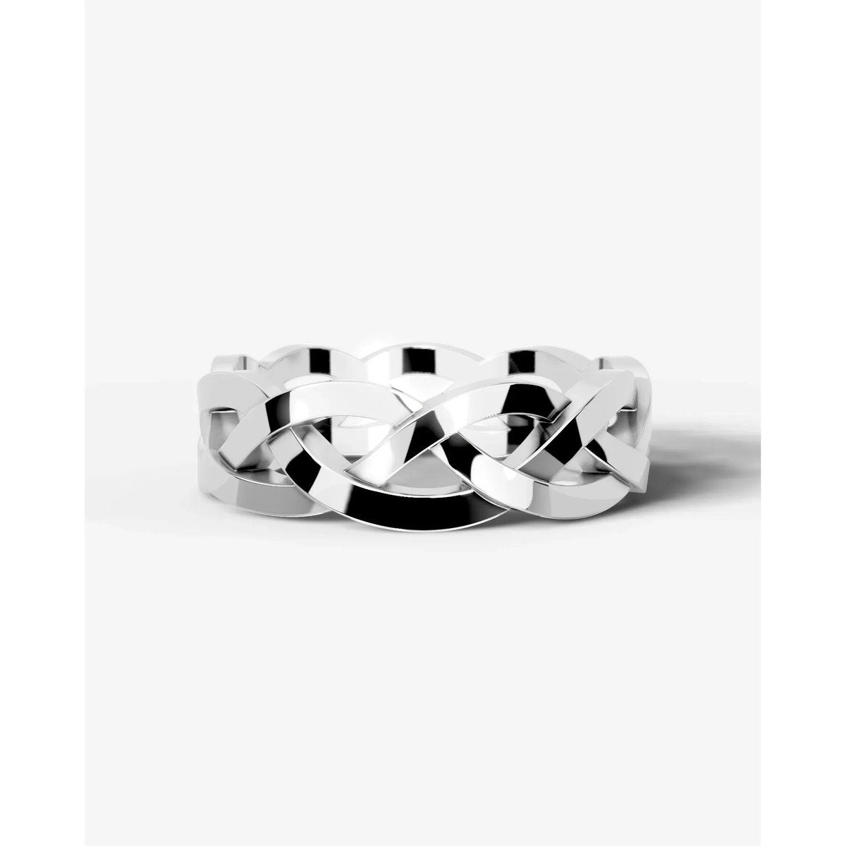 Gerard Natural Diamond Wedding Band Lab Grown Diamond Wedding Ring - White Gold