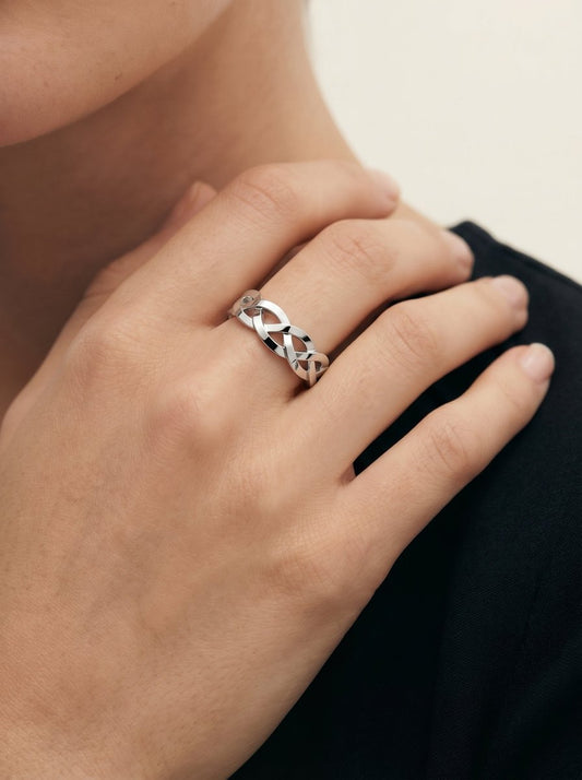 Gerard Natural Diamond Wedding Band Lab Grown Diamond Wedding Ring - White Gold