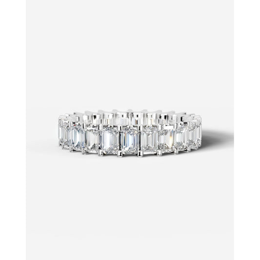 Gina Lab Grown Emerald Diamond Wedding Ring - Platinum