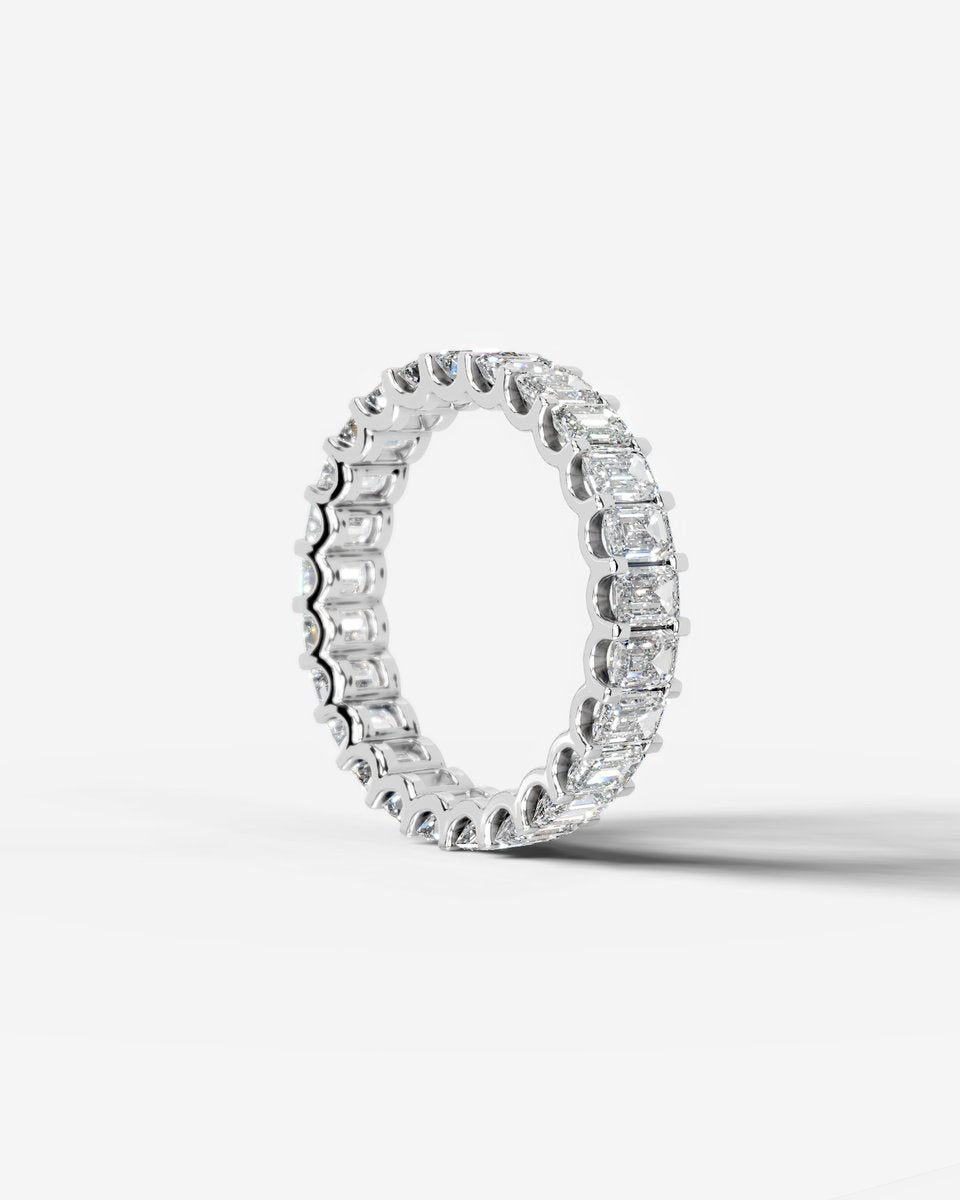 Gina Lab Grown Emerald Diamond Wedding Ring - Platinum