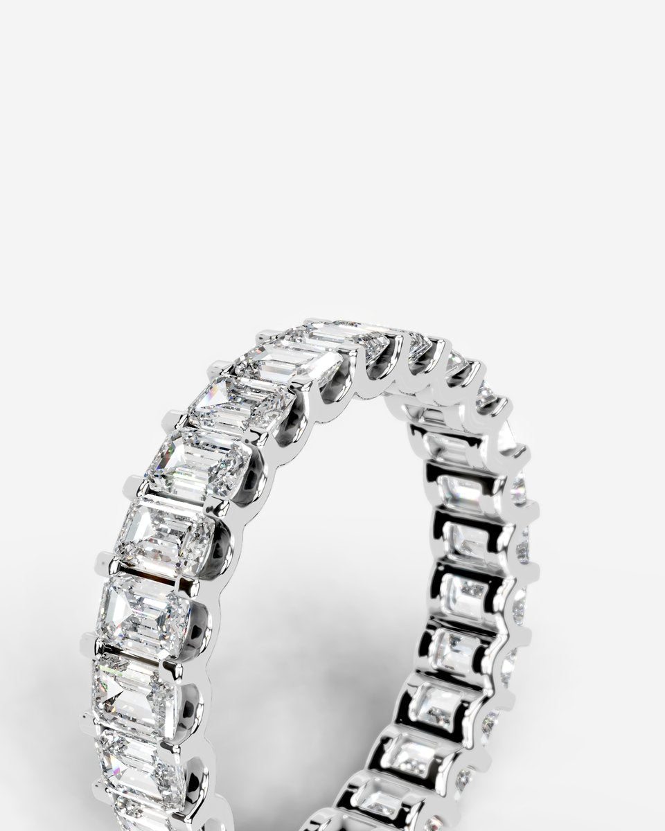 Gina Lab Grown Emerald Diamond Wedding Ring - Platinum