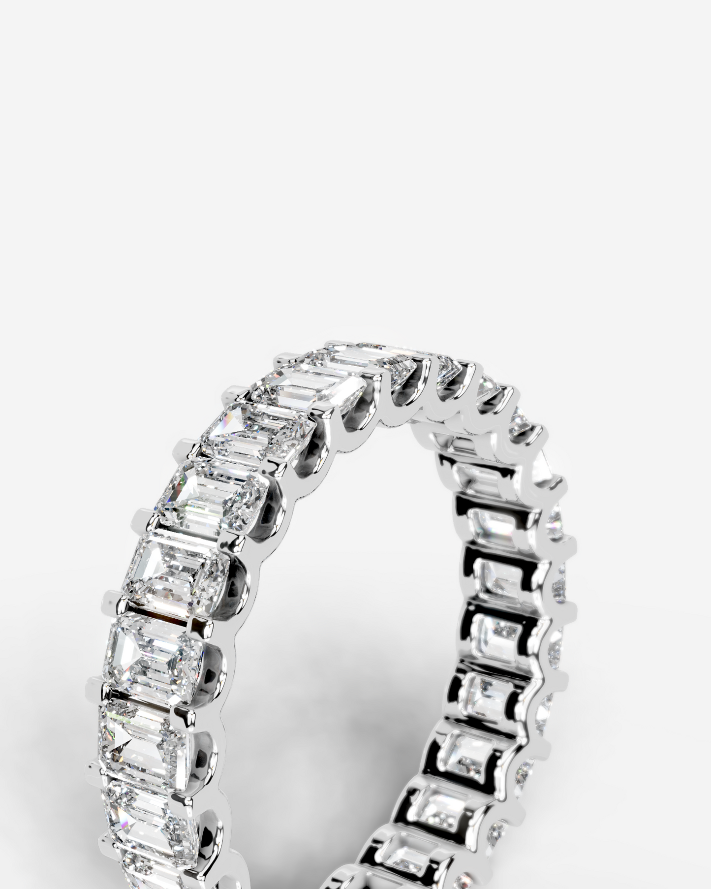 Gina Lab Grown Emerald Diamond Wedding Ring - Platinum - 6ct