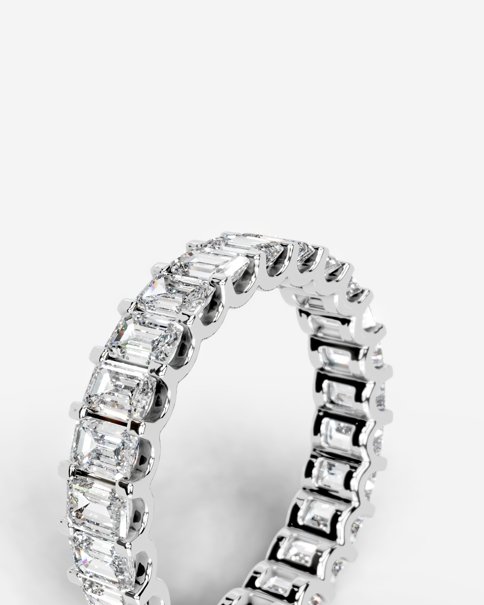 Gina Lab Grown Emerald Diamond Wedding Ring - Platinum - 6ct