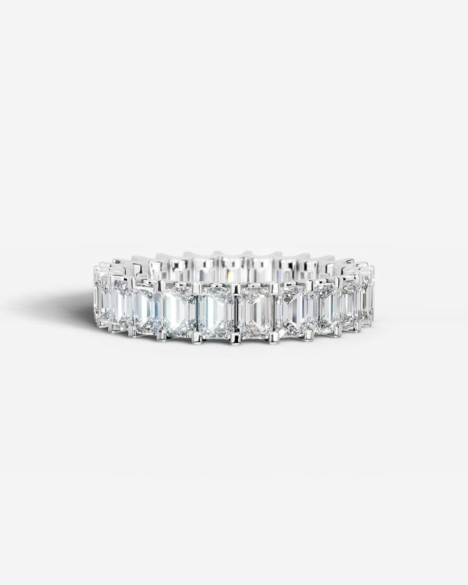 Gina Lab Grown Emerald Diamond Wedding Ring - Platinum