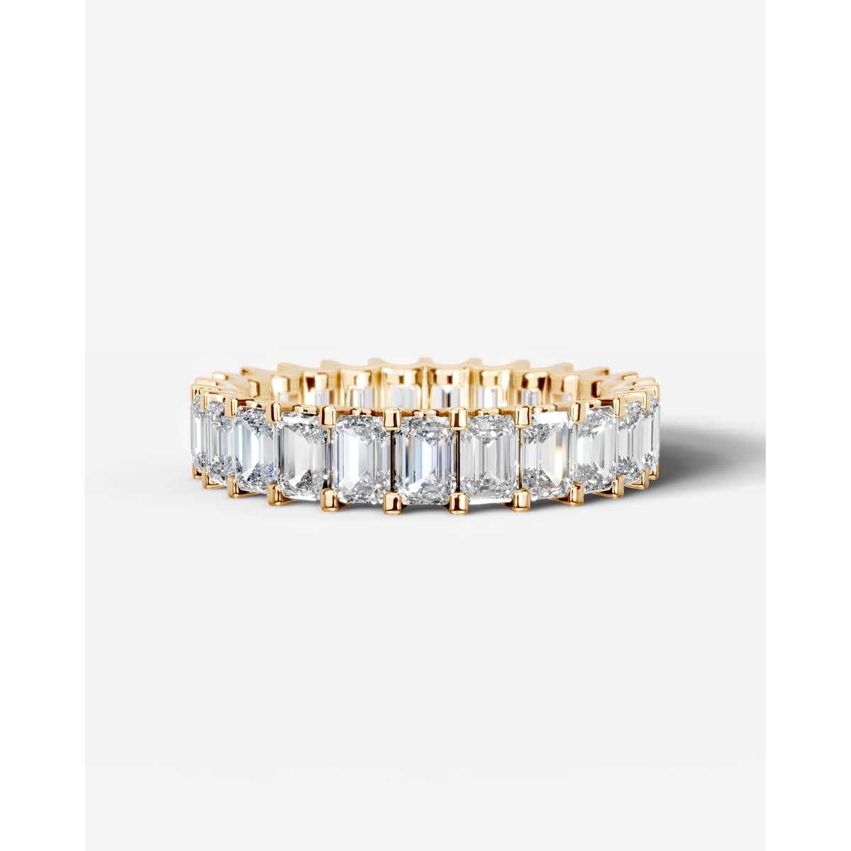 Gina Lab Grown Emerald Diamond Wedding Ring - Yellow Gold