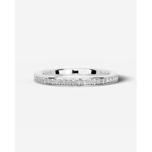 Giselle Lab Grown Round Diamond Wedding Ring - Platinum