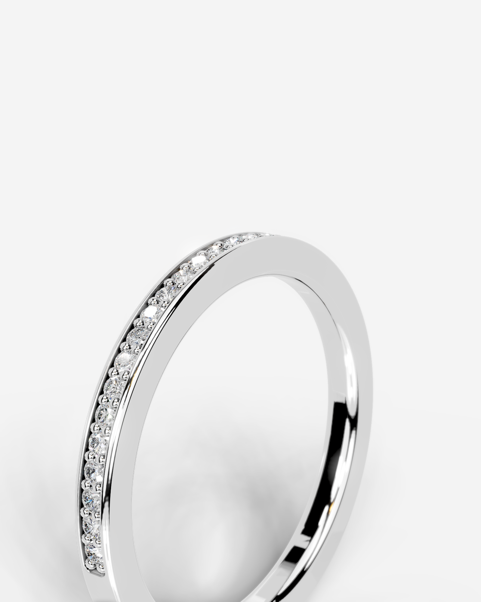 Giselle Lab Grown Round Diamond Wedding Ring - White Gold - 18K - 2ct