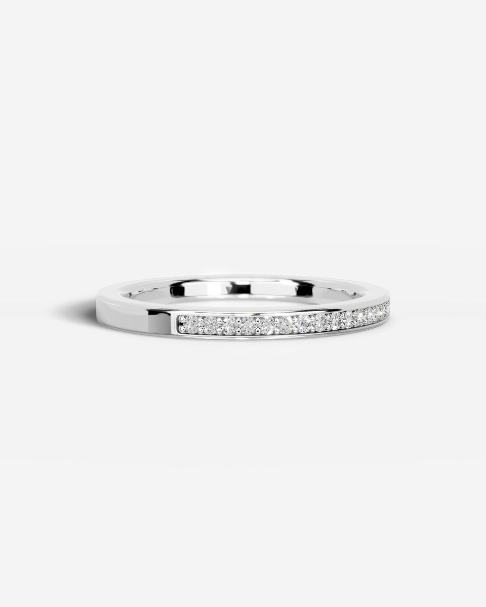 Giselle Lab Grown Round Diamond Wedding Ring - Platinum