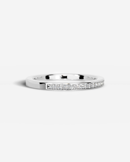 Giselle Lab Grown Round Diamond Wedding Ring - White Gold - 18K - 3ct