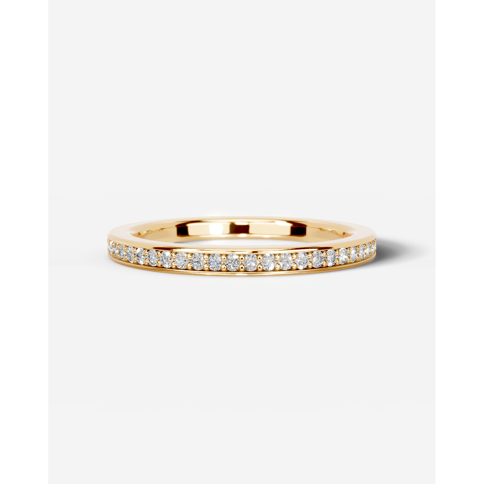 Giselle Lab Grown Round Diamond Wedding Ring - Yellow Gold - 18K - 4ct