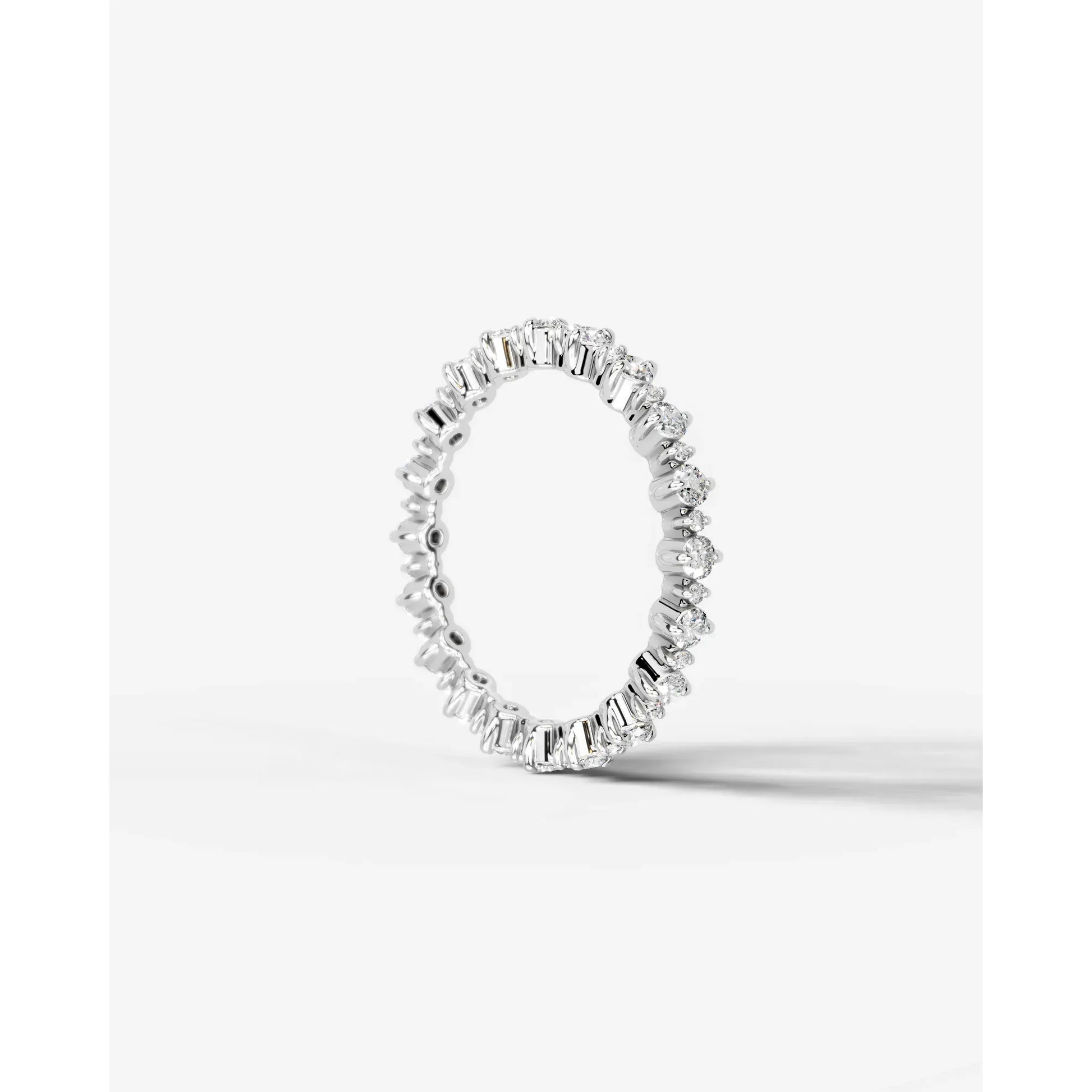 Halle Lab Grown Round Diamond Wedding Ring - Platinum - 5ct