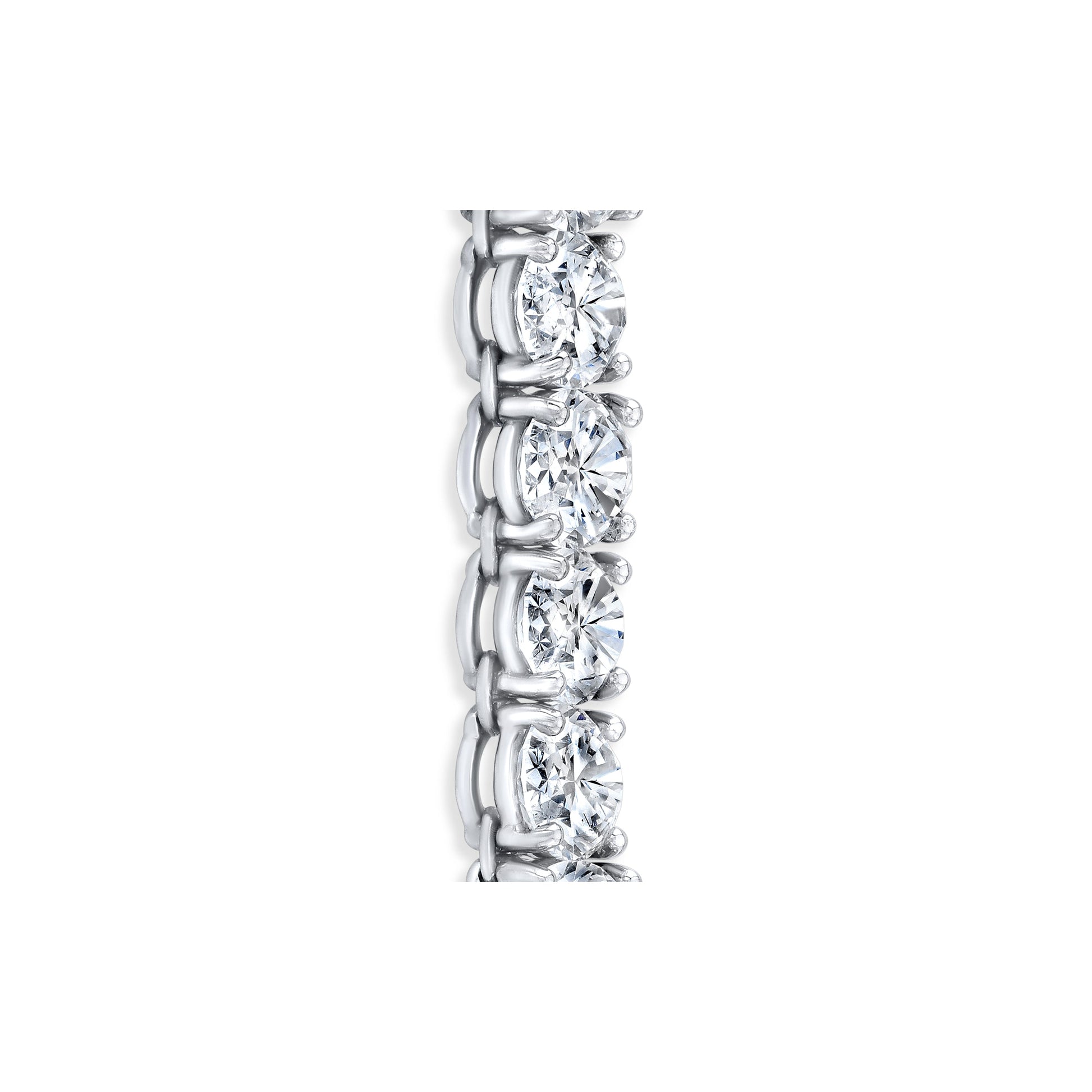 Lara Jewels High Jewellry High Jewelry | Oval Cut Tennis Necklace - 18k White Gold - Detail View