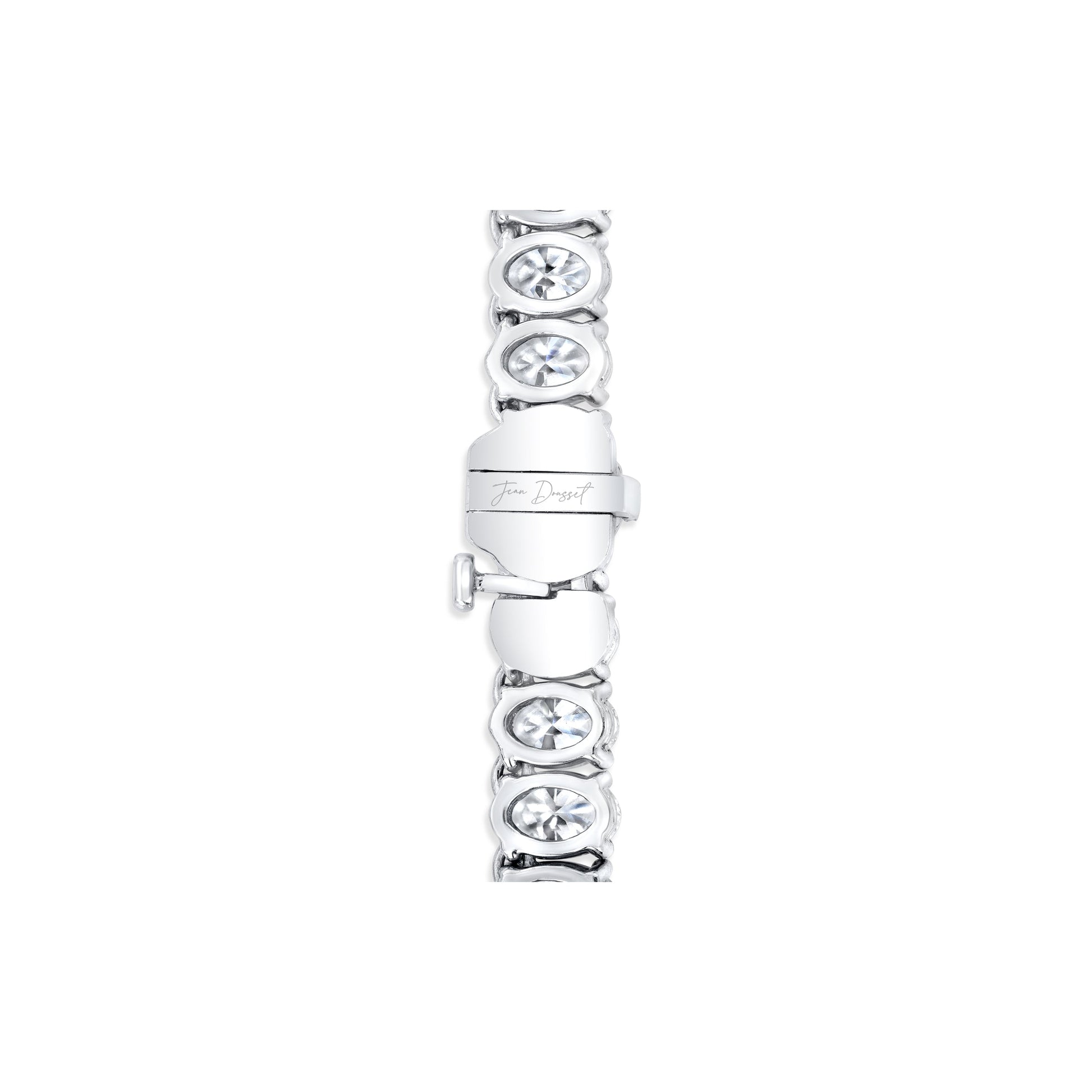 Lara Jewels High Jewellry High Jewelry | Oval Cut Tennis Necklace - 18k White Gold - Lifestyle View