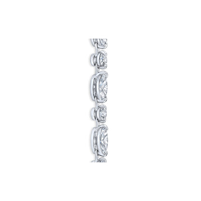 Lara Jewels High Jewellry High Jewelry | Marquise Cut Detachable Lariat Necklace - Platinum - Detail View