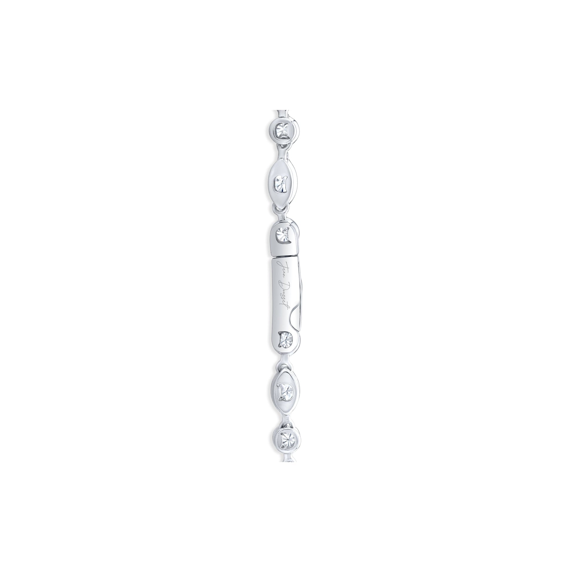Lara Jewels High Jewellry High Jewelry | Marquise Cut Detachable Lariat Necklace - Platinum - Lifestyle View