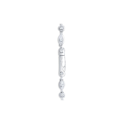 Lara Jewels High Jewellry High Jewelry | Marquise Cut Detachable Lariat Necklace - Platinum - Lifestyle View