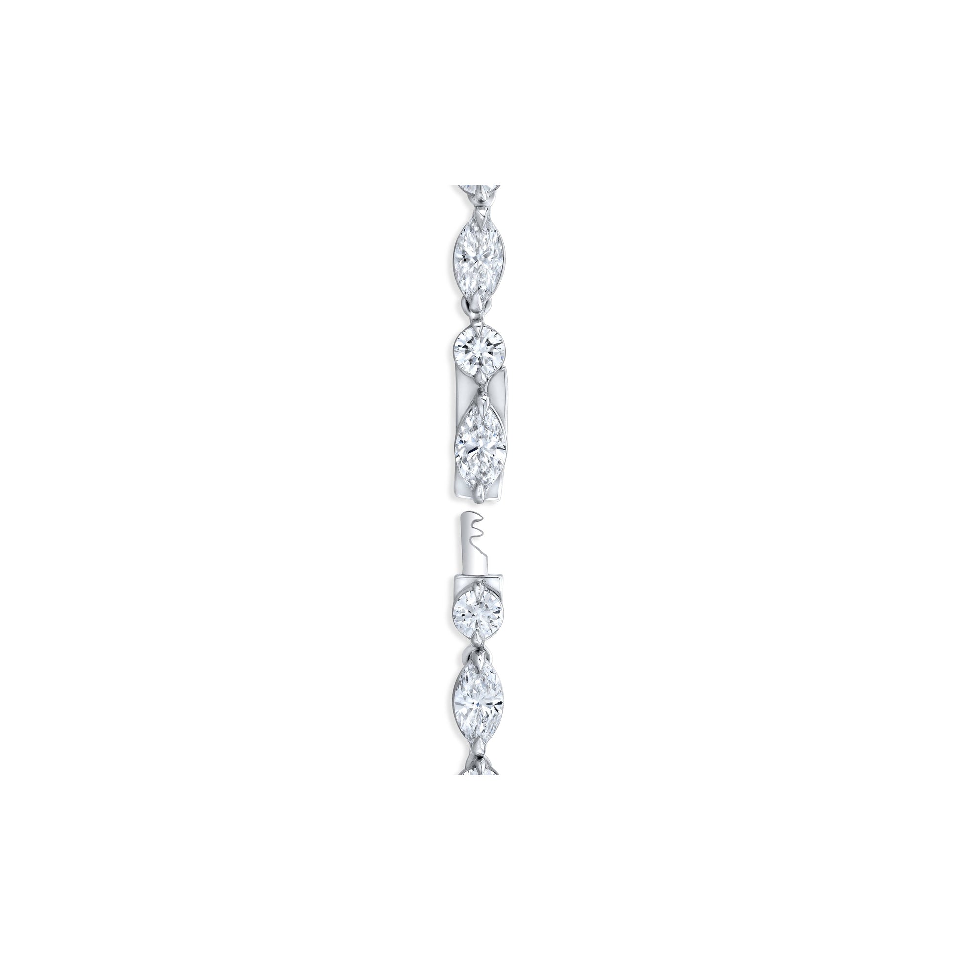 Lara Jewels High Jewellry High Jewelry | Marquise Cut Detachable Lariat Necklace - Platinum - View 6