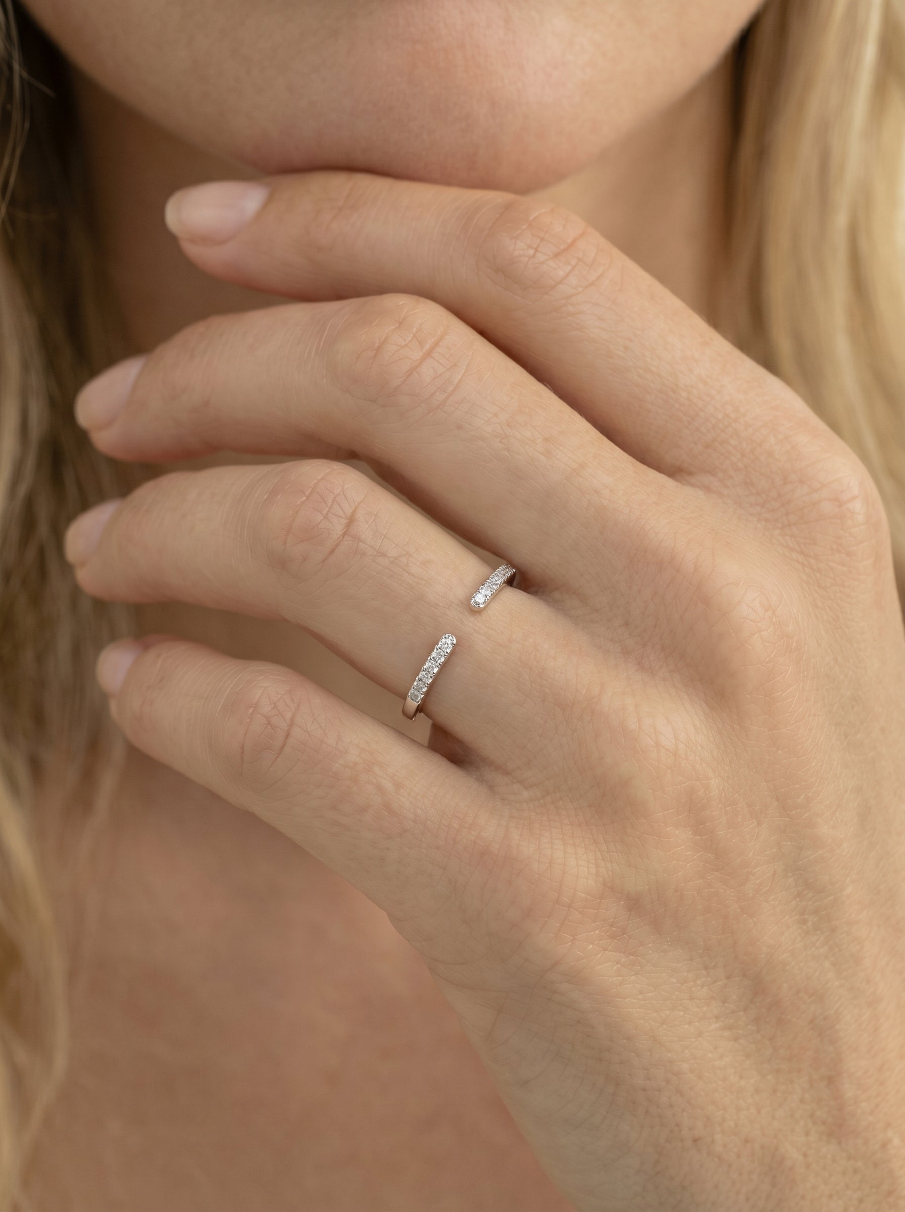 Himari Lab Grown Round Diamond Wedding Ring - White Gold - 18K - 5ct