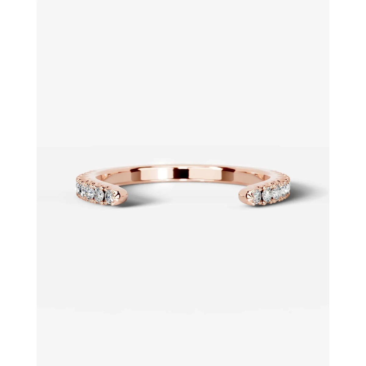 Himari Lab Grown Round Diamond Wedding Ring - Rose Gold