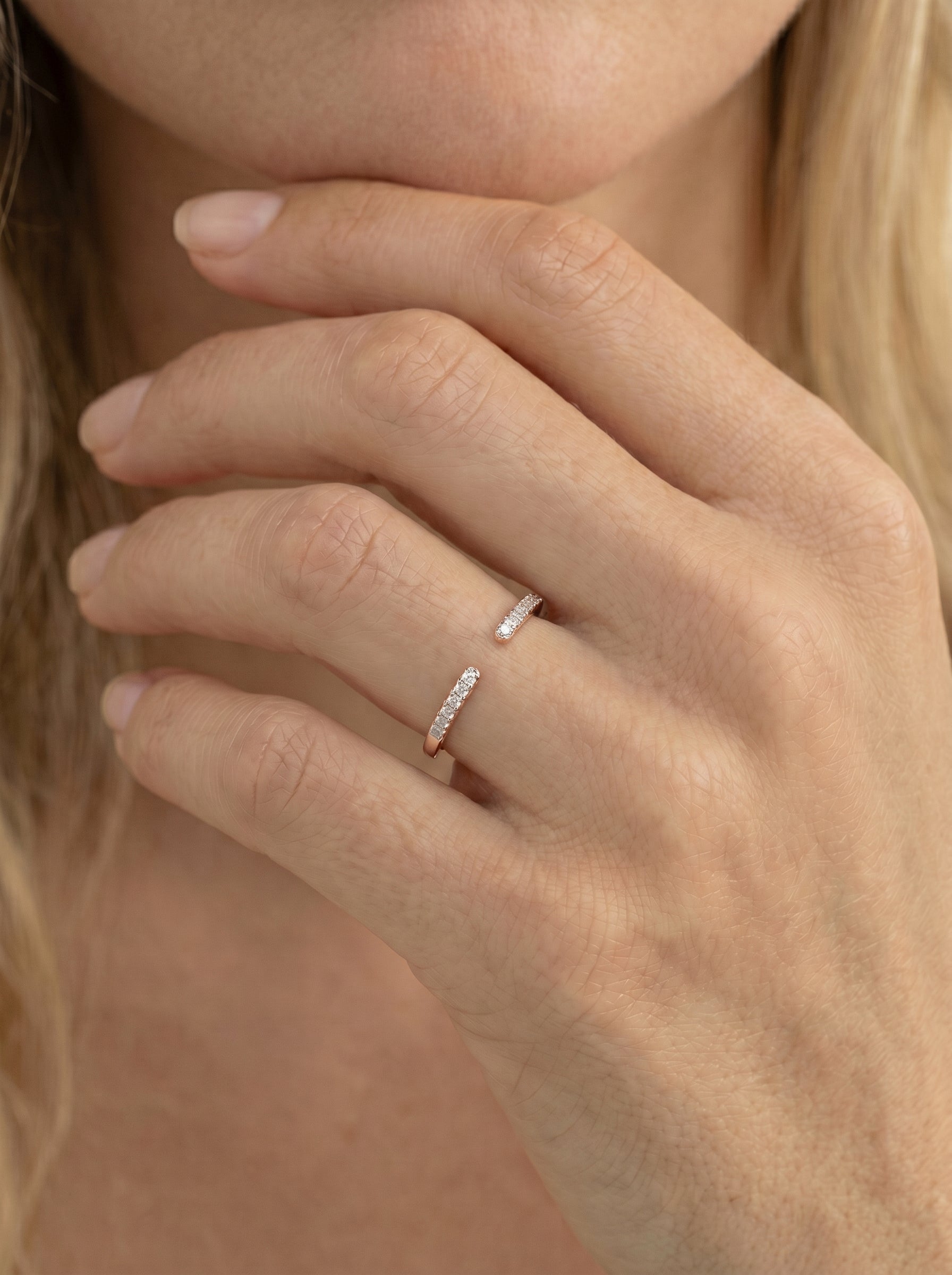 Himari Lab Grown Round Diamond Wedding Ring - Rose Gold - 18K - 5ct