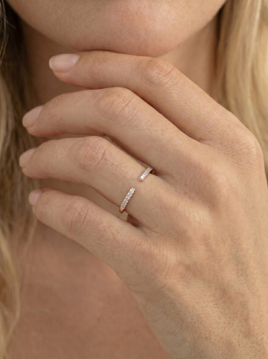 Himari Lab Grown Round Diamond Wedding Ring - Rose Gold - 18K - 5ct