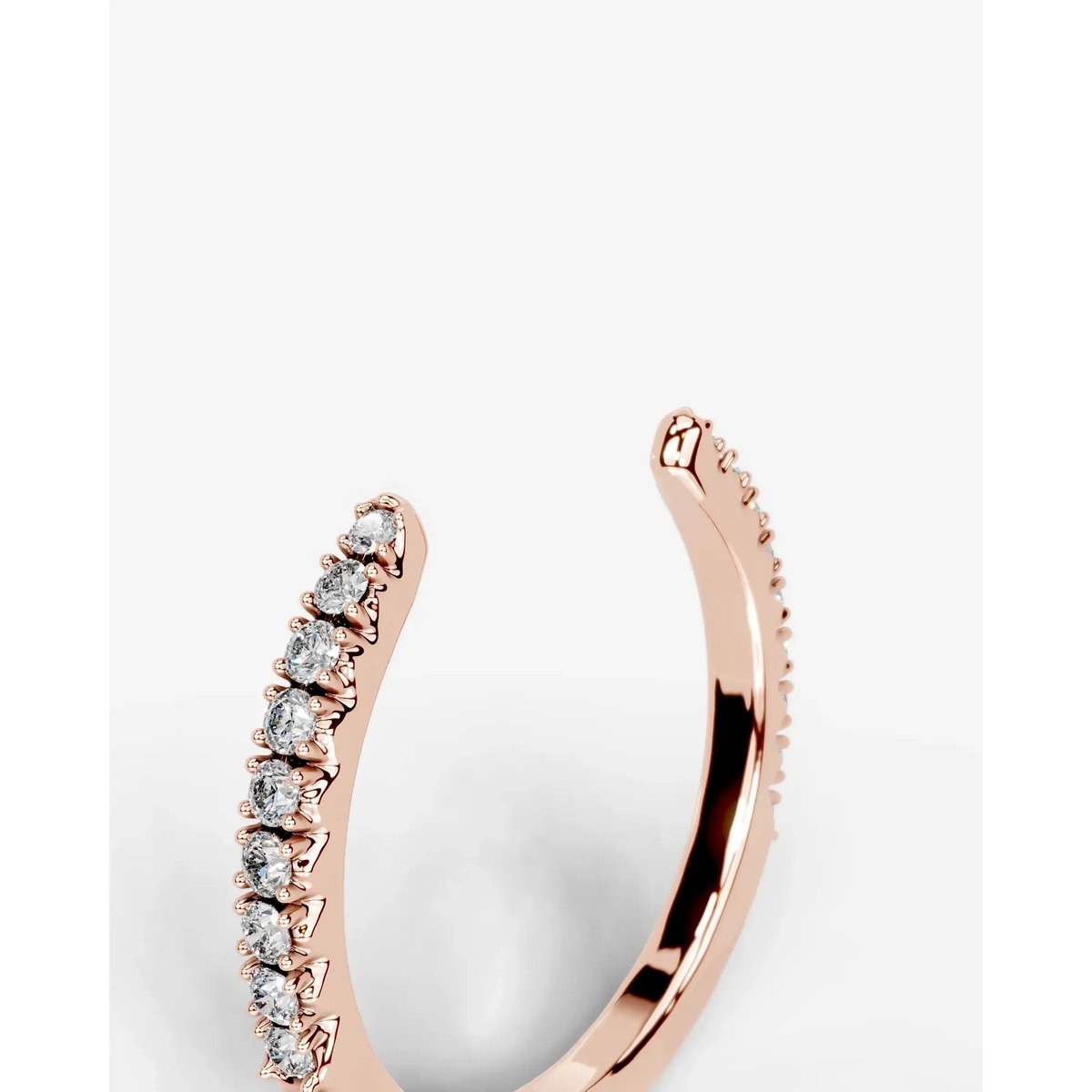 Himari Lab Grown Round Diamond Wedding Ring - Rose Gold