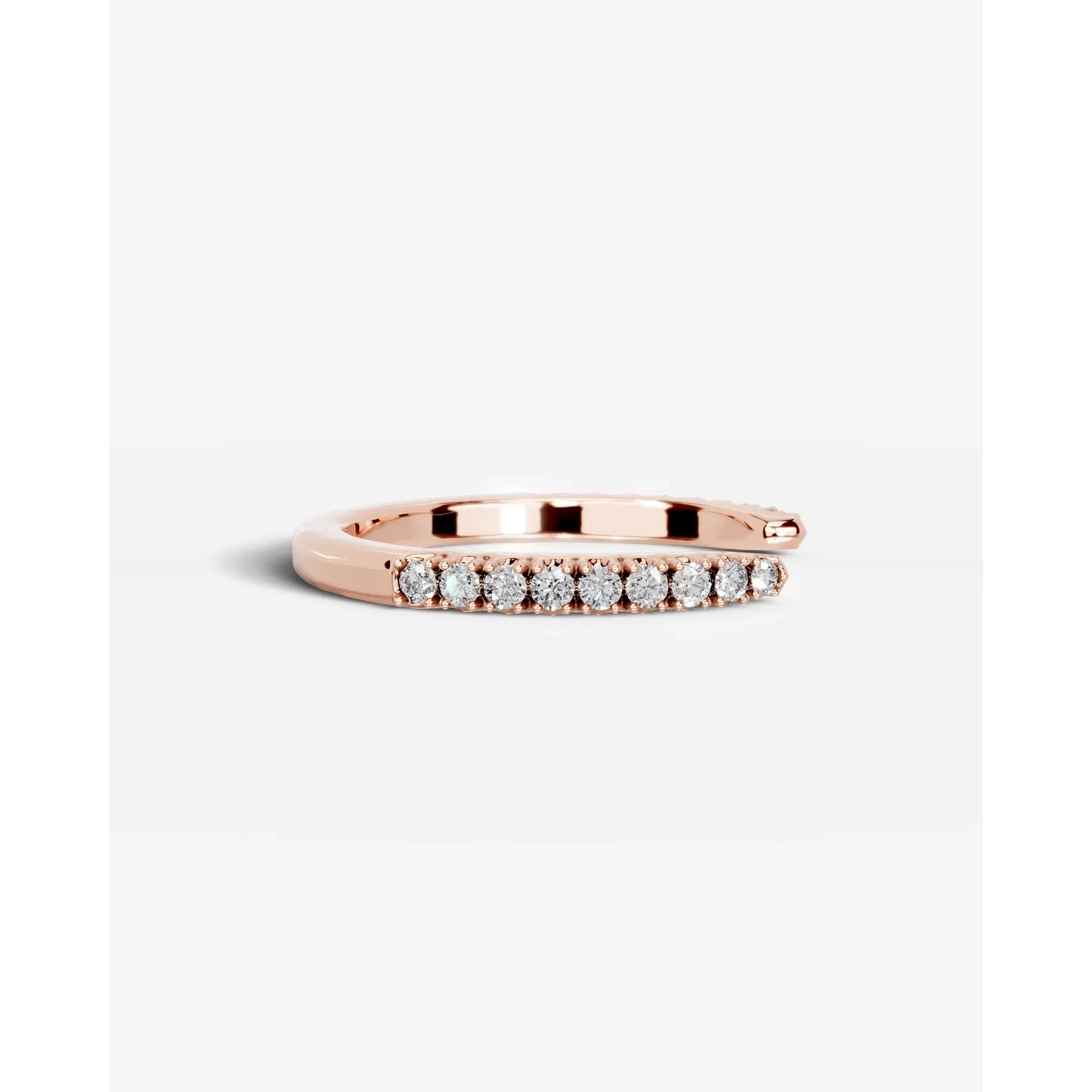 Himari Lab Grown Round Diamond Wedding Ring - Rose Gold - 18K - 3ct