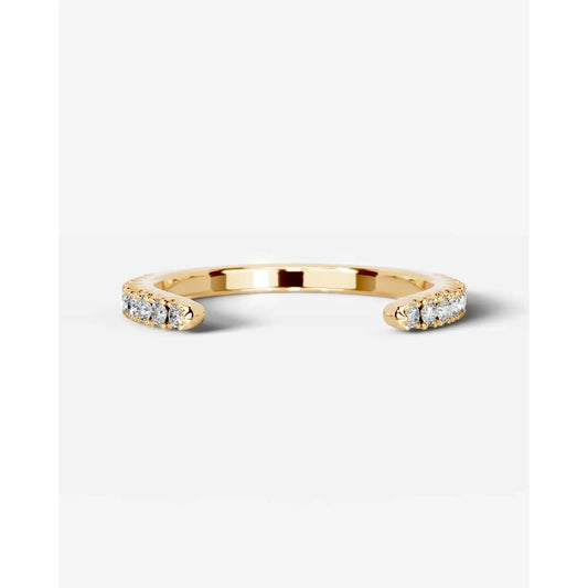 Himari Lab Grown Round Diamond Wedding Ring - Yellow Gold