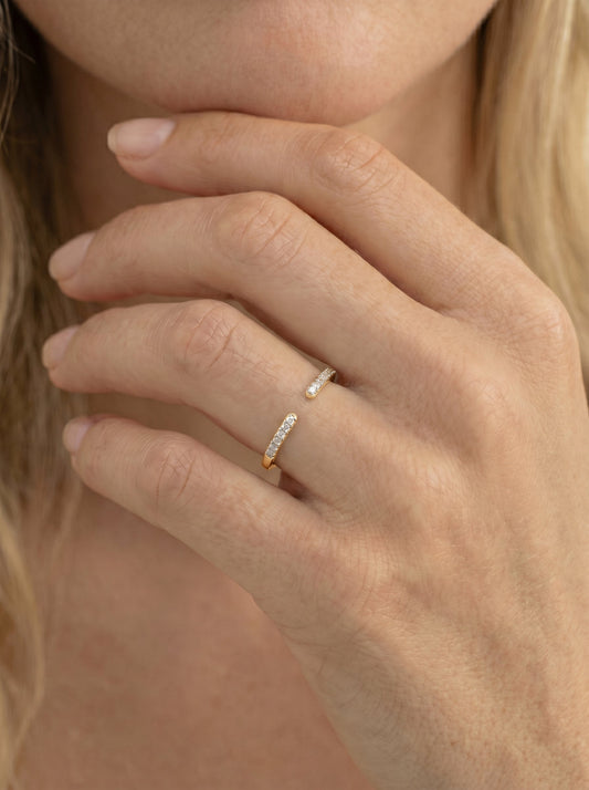 Himari Lab Grown Round Diamond Wedding Ring - Yellow Gold - 18K - 5ct