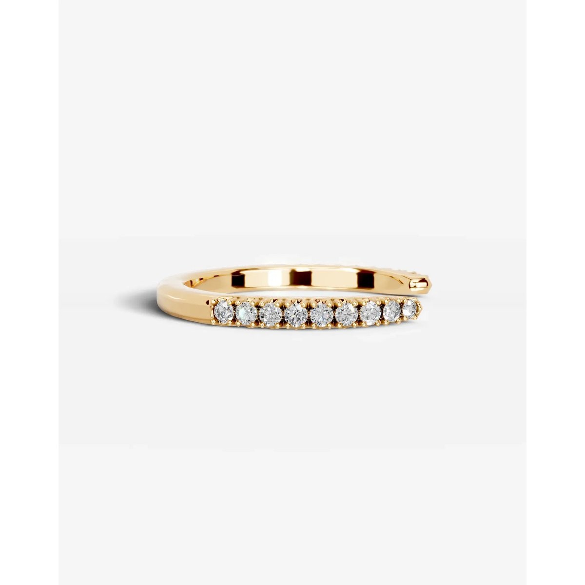 Himari Lab Grown Round Diamond Wedding Ring - Yellow Gold