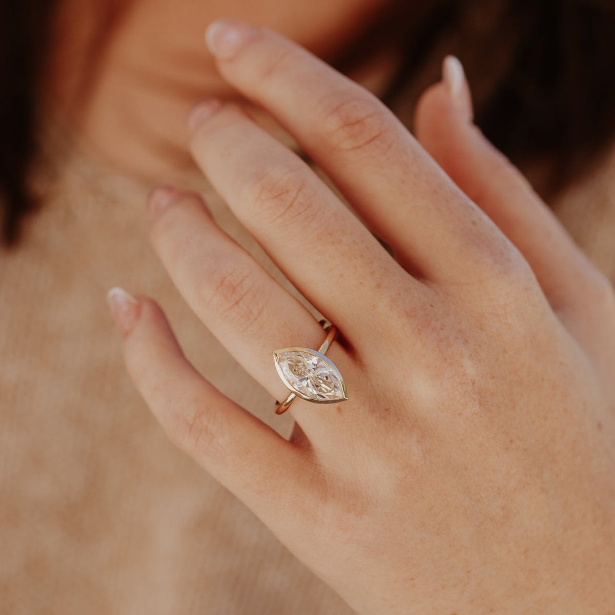 The Bailey Marquise Lab Grown Diamond Ring