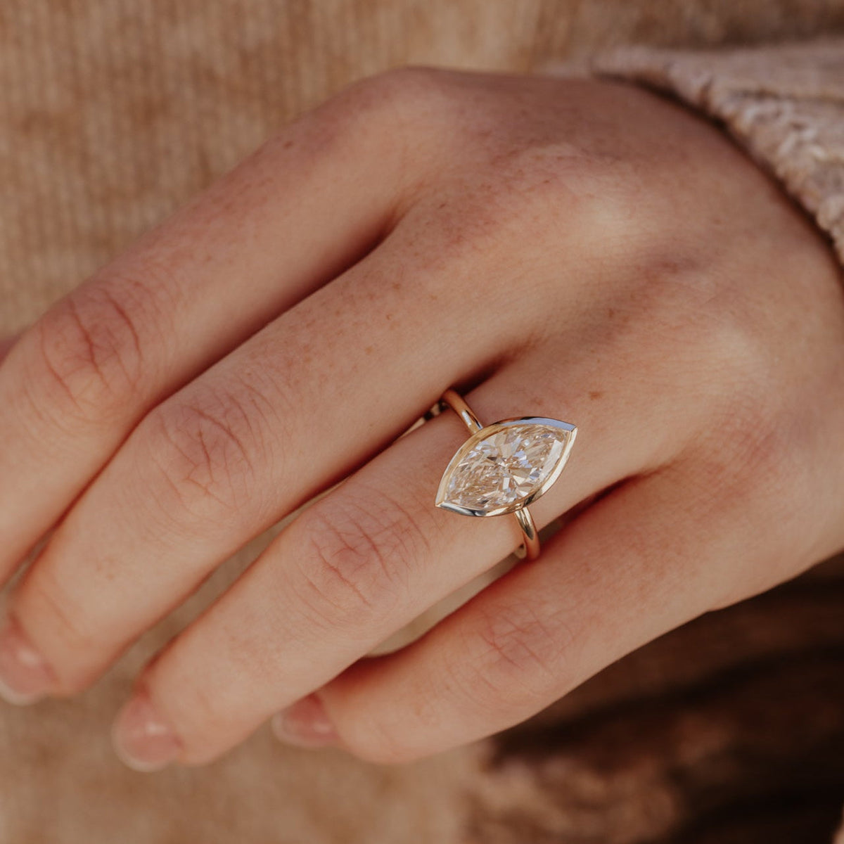 The Bailey Marquise Lab Grown Diamond Ring