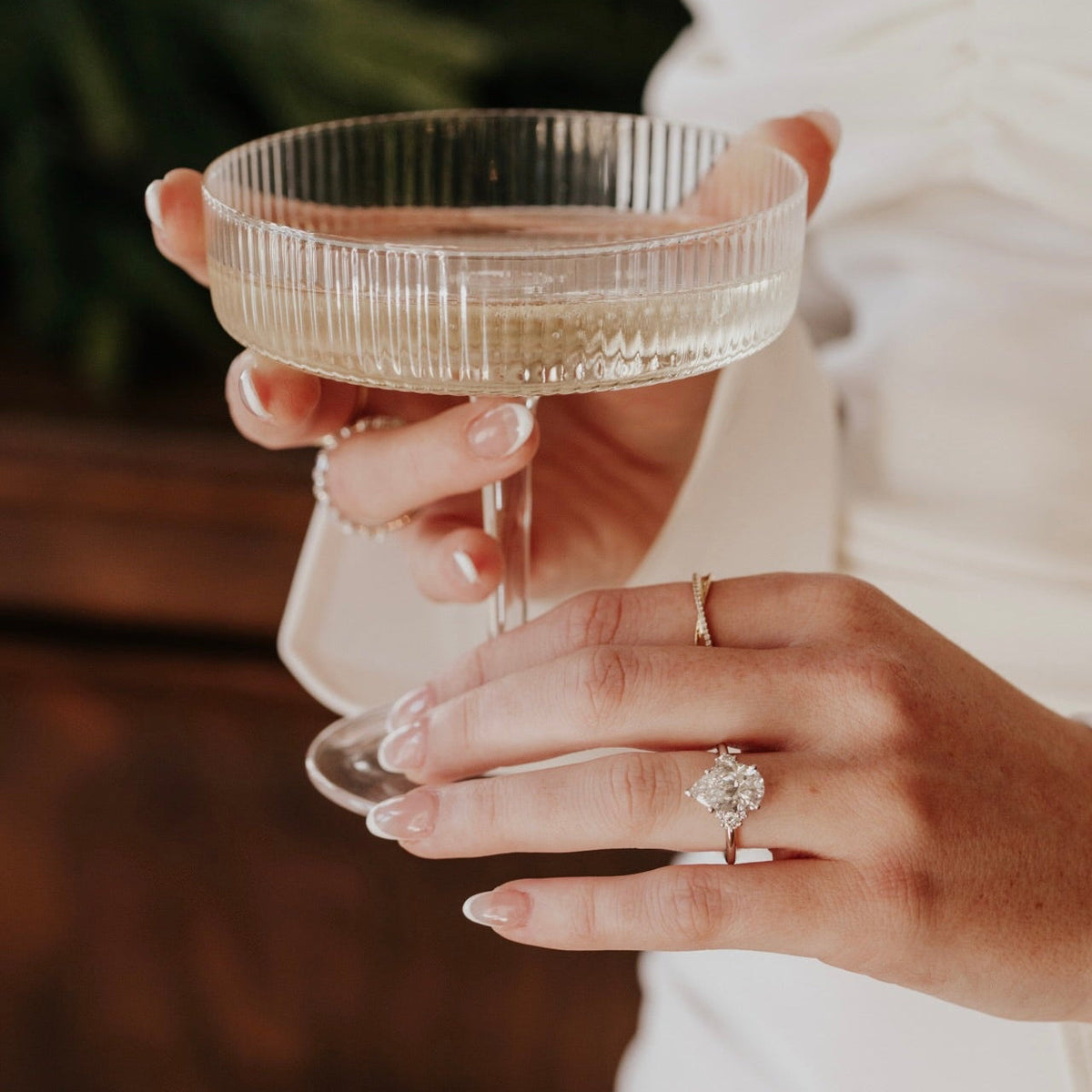 The Vivien Pear Lab Grown Diamond Ring