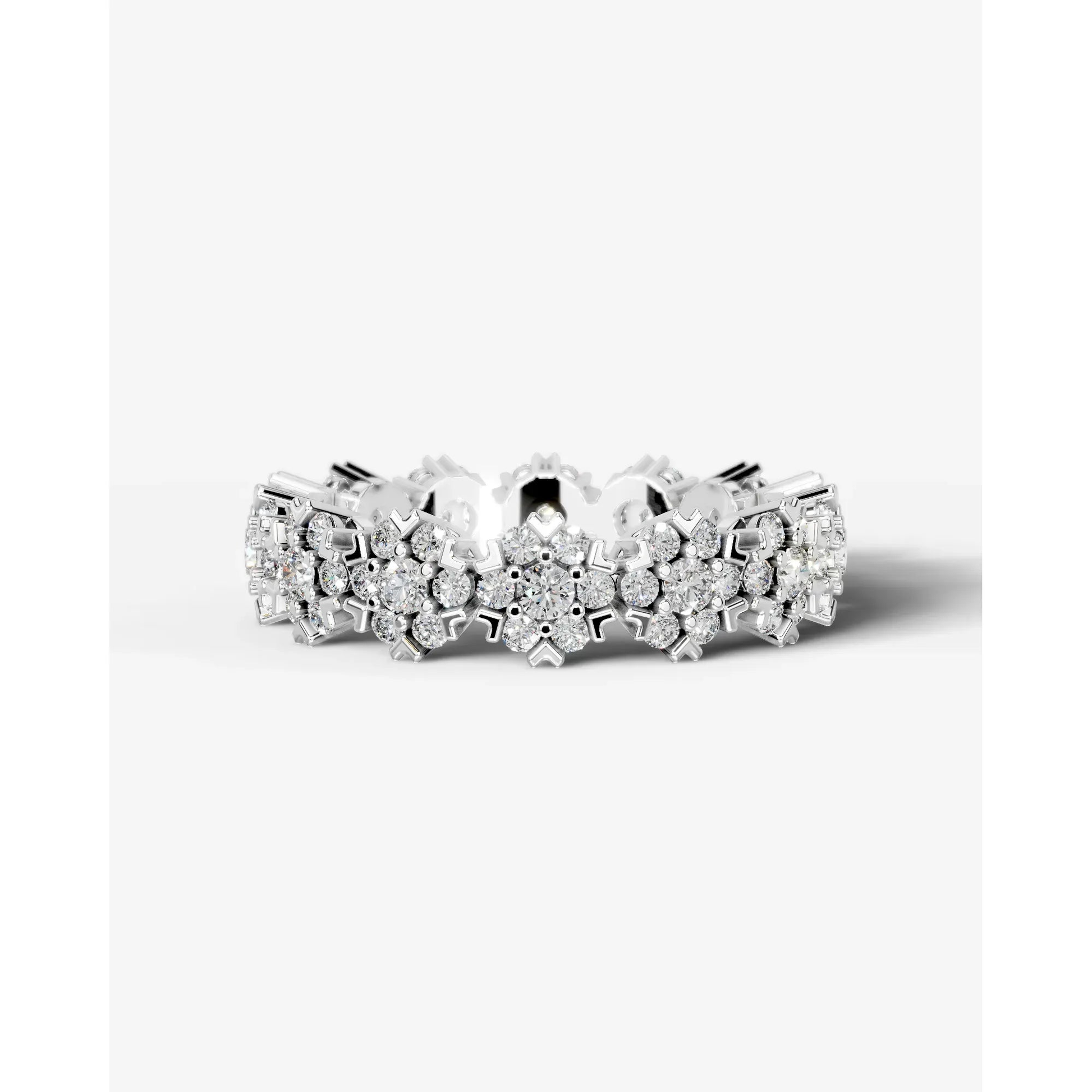 Holly Lab Grown Round Diamond Wedding Ring - White Gold - 18K - 4ct