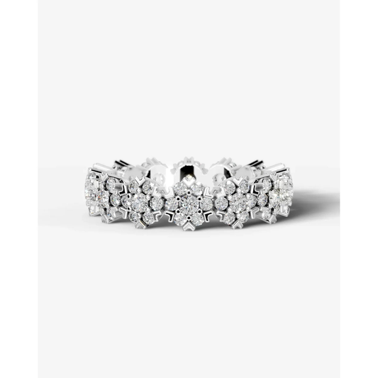 Holly Lab Grown Round Diamond Wedding Ring - White Gold - 18K - 4ct