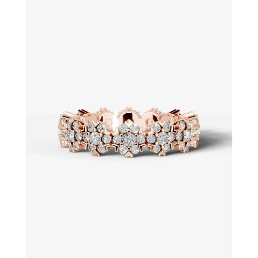 Holly Lab Grown Round Diamond Wedding Ring - Rose Gold