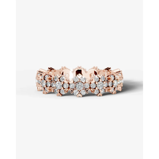 Holly Lab Grown Round Diamond Wedding Ring - Rose Gold - 18K - 4ct